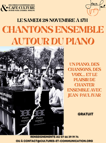 Chantons ensemble autour du Piano au Caf� Culture