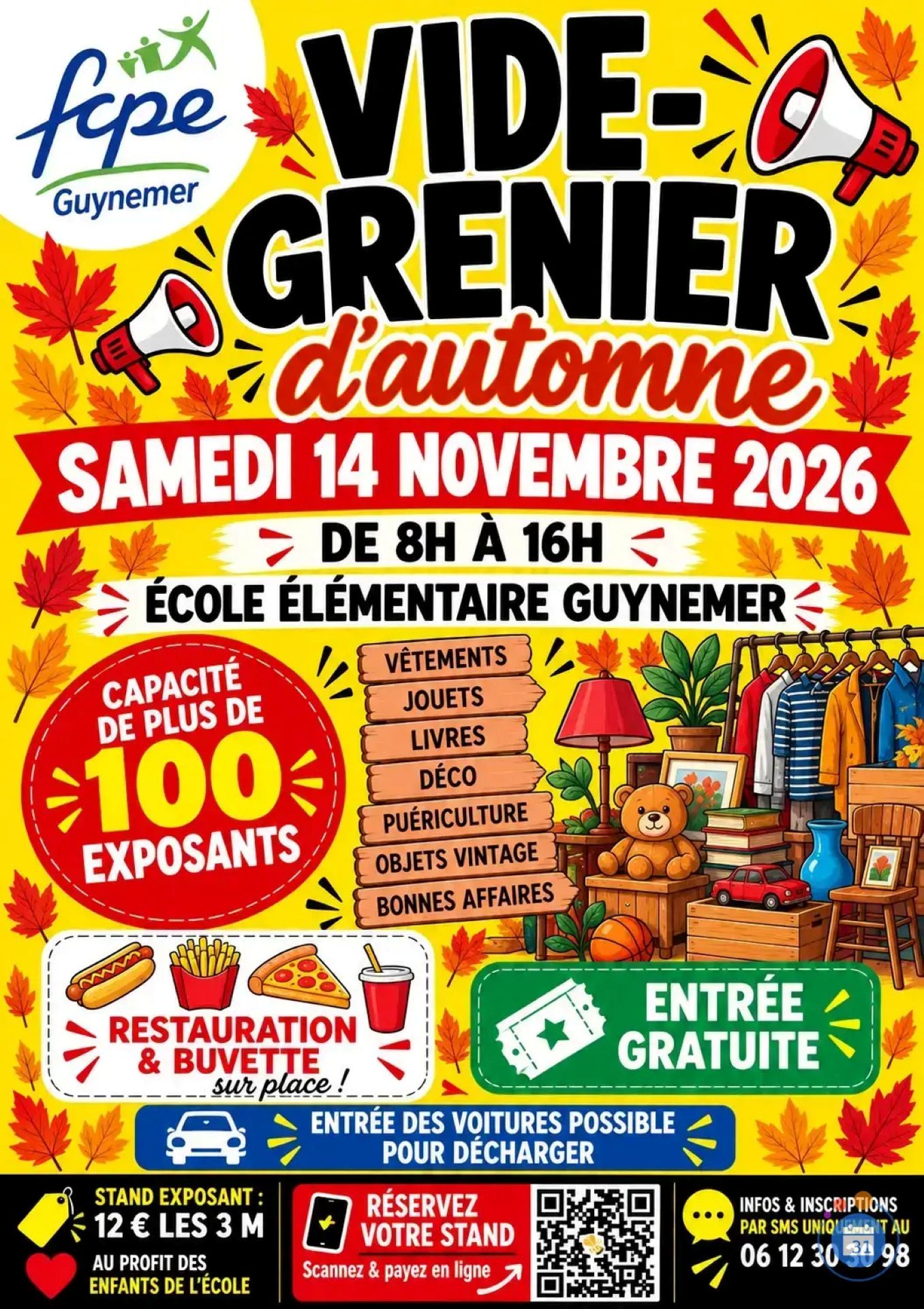 Vide-greniers d'automne � l'�cole �l�mentaire Guynemer