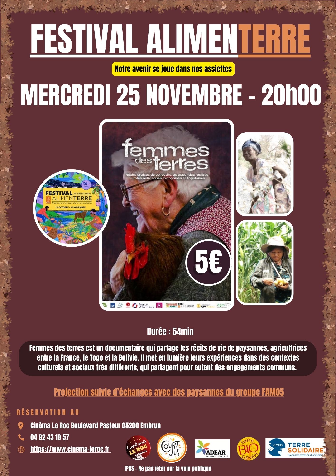 Projection Femmes des Terres - Festival alimenterre