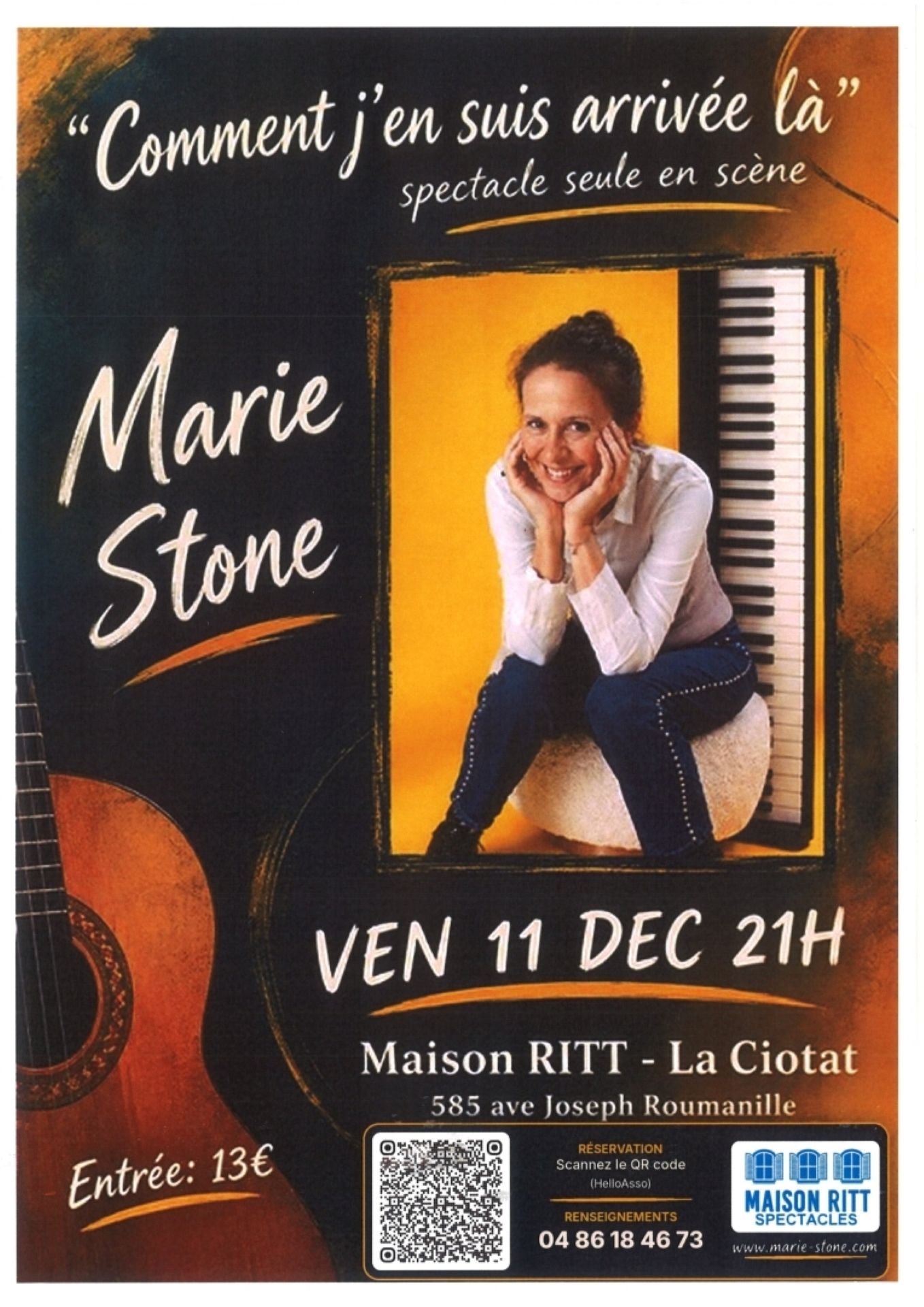 Spectacle de Marie Stone : Comment j'en suis arriv�e l�
