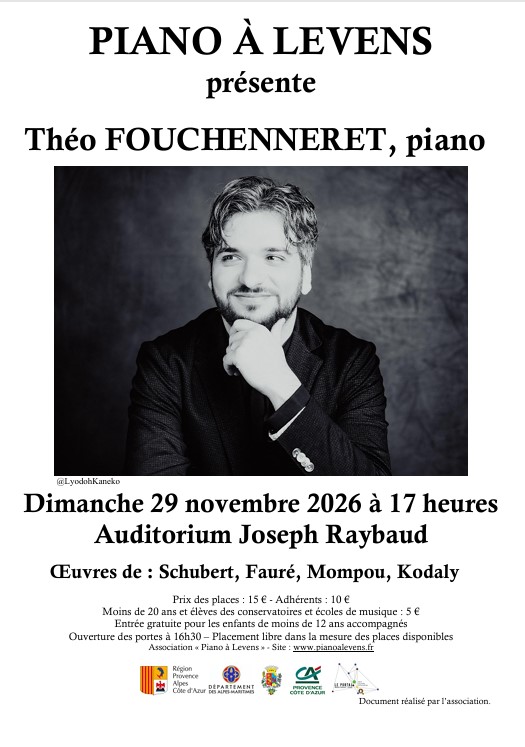 Concert : Th�o FOUCHENNERET, piano