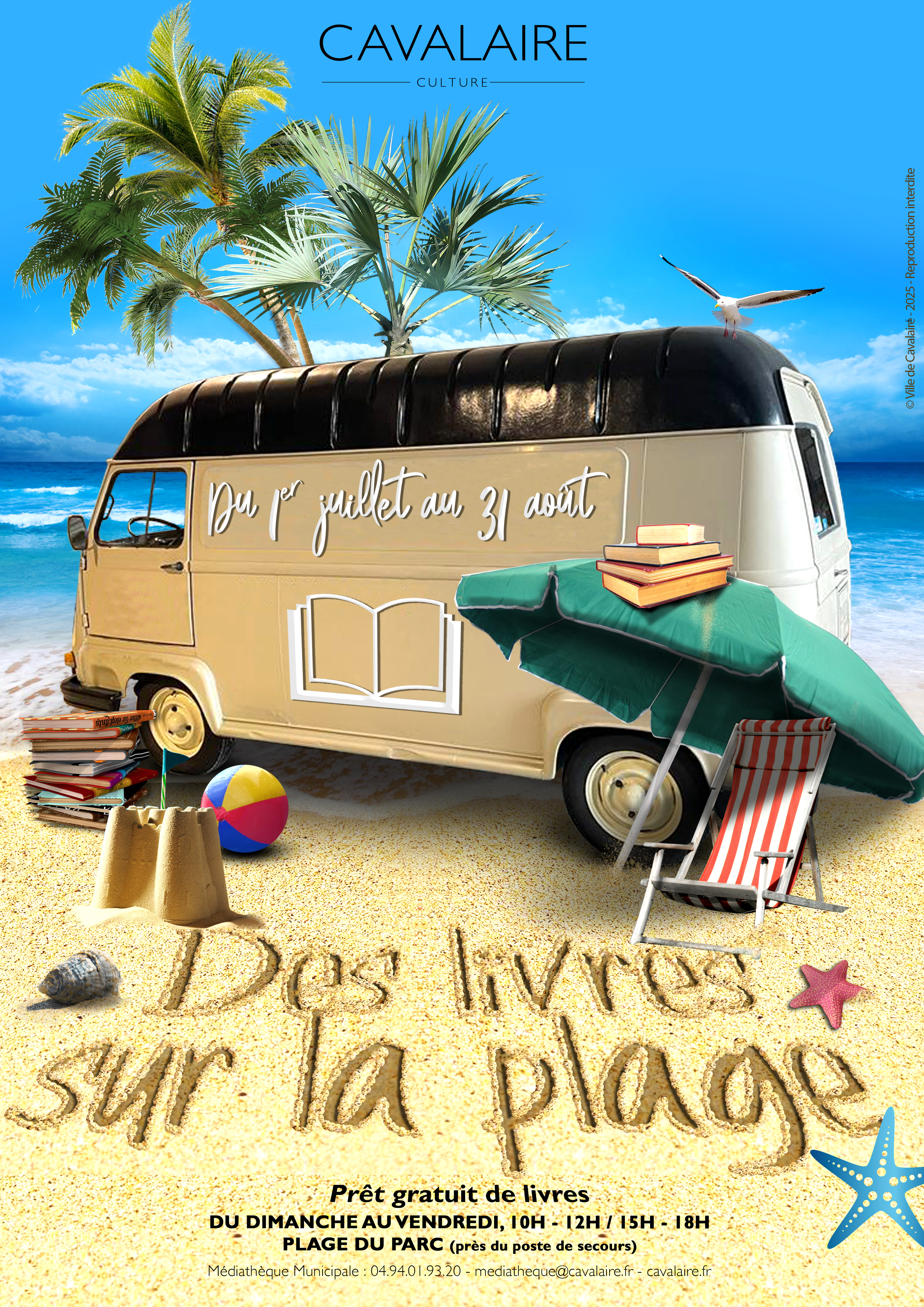 Des livres  la plage