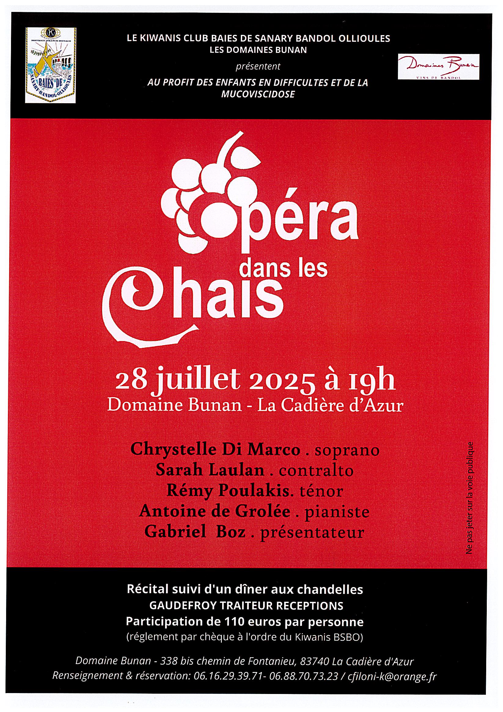 LOpra dans les Chais