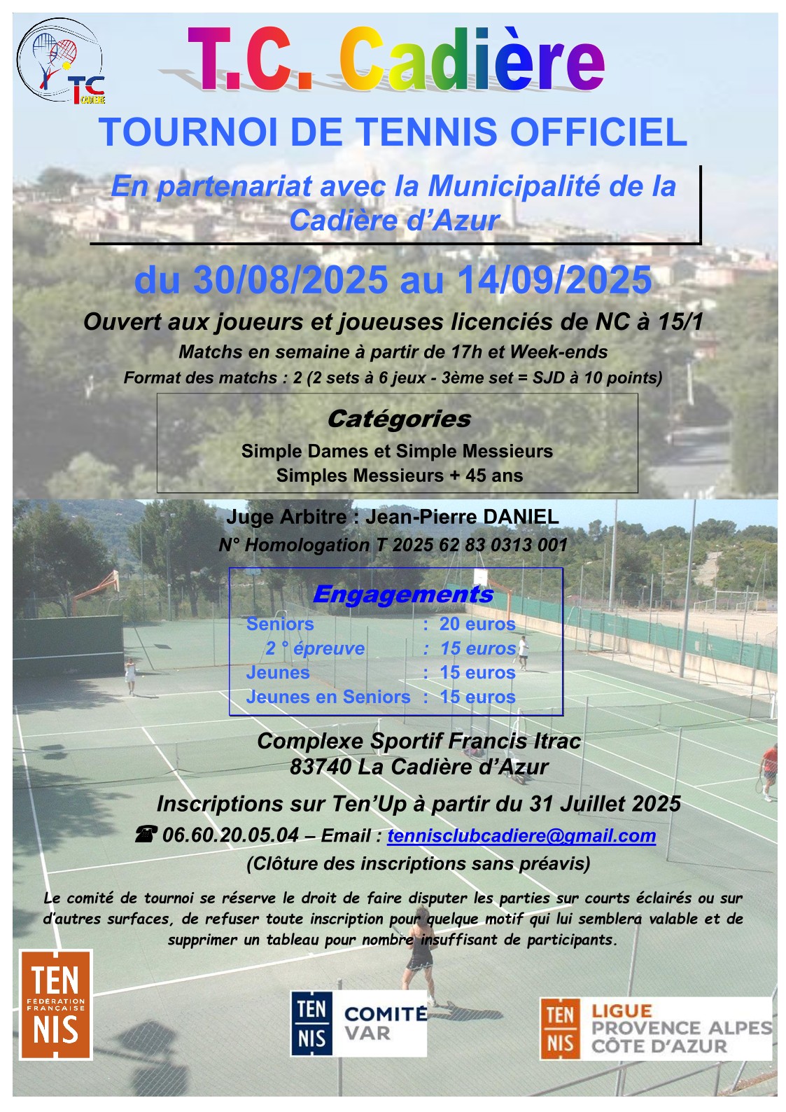 Tournoi de Tennis TC Cadire